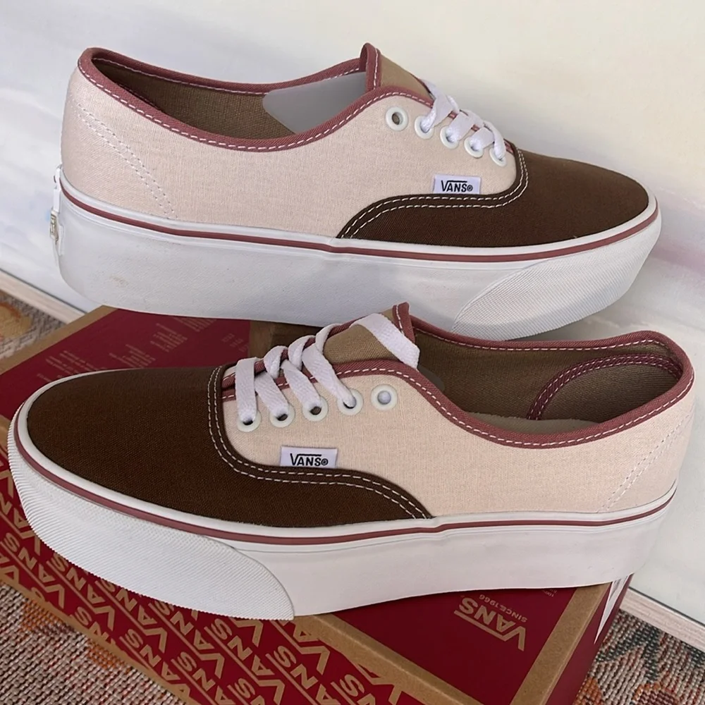 Vans WMNS Authentic Stackform Earthy Blocking Multi Color VN000CN0BMG Platforms